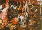  Butcher's Stall with the Flight into Egypt Pieter Aertsen